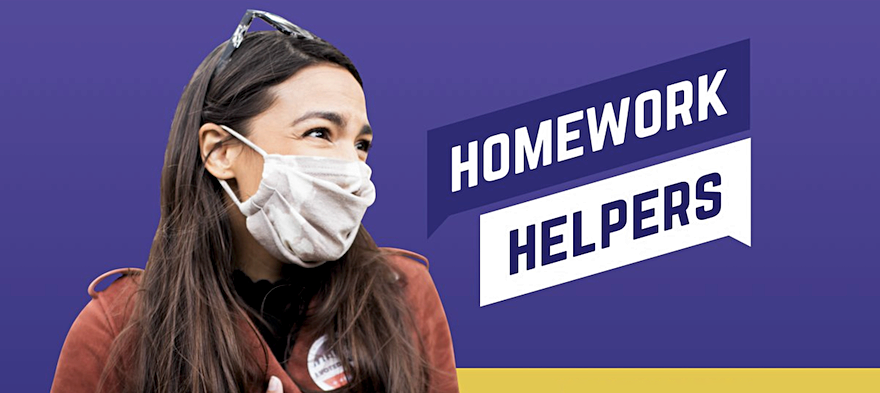 AOC Is Tutoring a First Grader