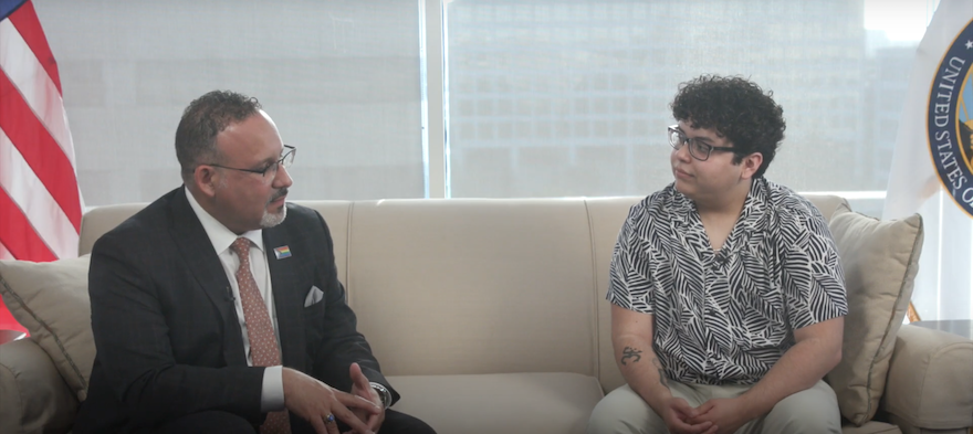 Watch Education Secretary Cardona Tell LGBTQ Young People He's Got Their Backs