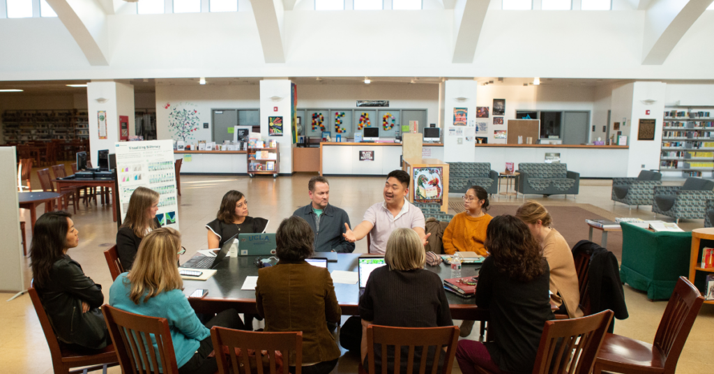 teachers during professional development session