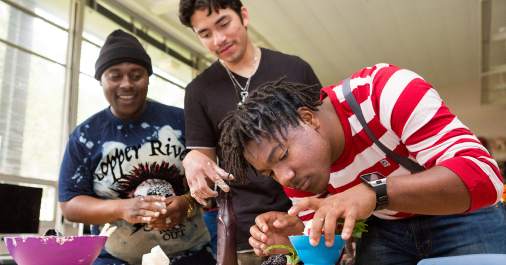 adolescent boys in the classroom