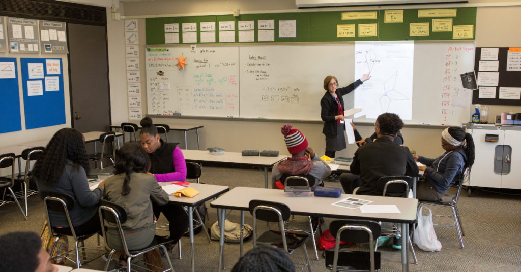 math teacher in action.