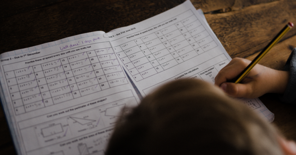 Photo by Annie Spratt on Unsplash. Homeschool student at work.