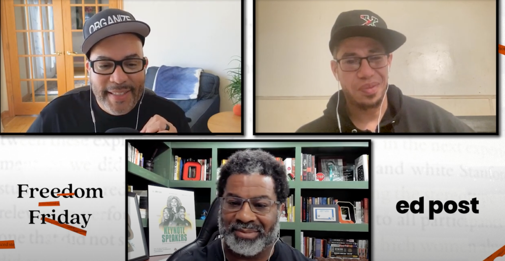 Chris, Ish, and Sharif, hosts of Freedom Friday