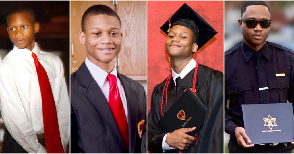 A collage of four photographs of Mr. Rafael Wordlaw